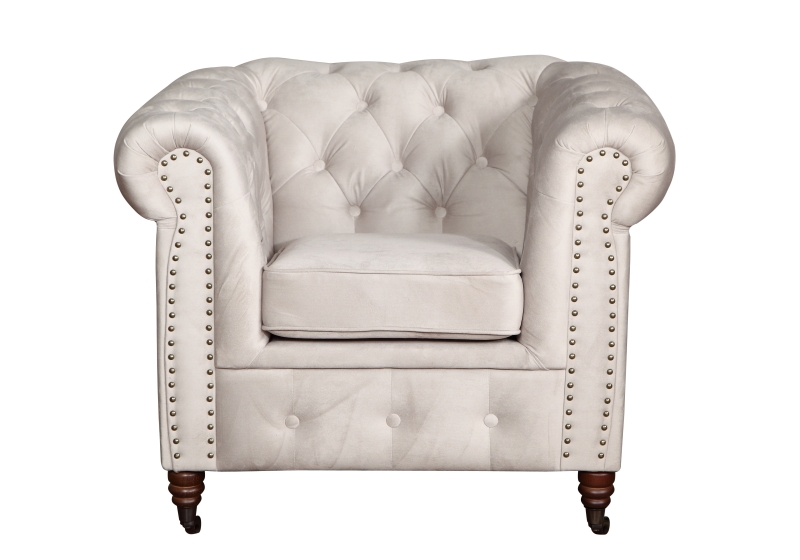 MODELL:  " CHESTERFIELD CLASSIC “  SESSEL IN  STOFF AMORE PREMIUM *)