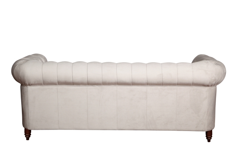 MODELL:  " CHESTERFIELD CLASSIC “  HOCKER - GROSS ( 100 X 100 cm ) IN STOFF AMORE PREMIUM *)