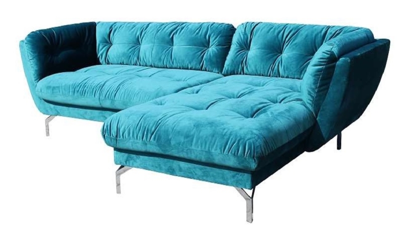 MODELL „CARACAS“ ECKSOFA IN SAMTSTOFF VELVET PREMIUM