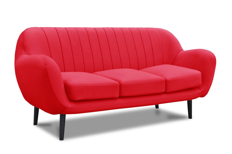 MODELL „TANGO“ 3 - SITZER SOFA IN SAMTSTOFF VELVET PREMIUM