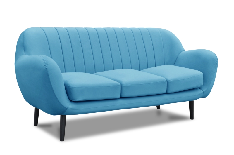 MODELL „TANGO“ 3 - SITZER SOFA IN SAMTSTOFF VELVET PREMIUM