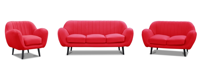 MODELL „TANGO“ 3 - SITZER SOFA IN SAMTSTOFF VELVET PREMIUM