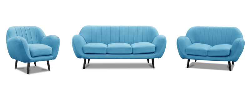 MODELL „TANGO“ 2 - SITZER SOFA IN SAMTSTOFF VELVET PREMIUM