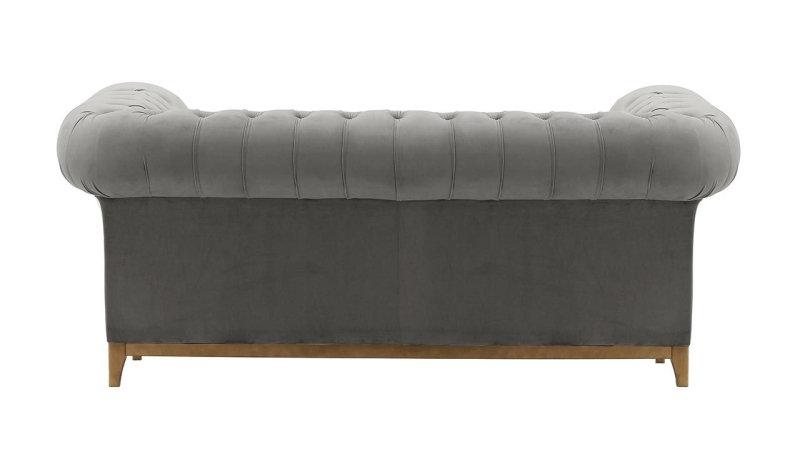 MODELL:  " CHESTERFIELD DIAMOND " 2-SITZER SOFA IN SAMTSTOFF „ VELOURS “ PREMIUM