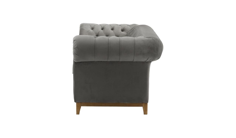 MODELL:  " CHESTERFIELD DIAMOND " 3-SITZER SOFA IN SAMTSTOFF „ VELOURS “ PREMIUM