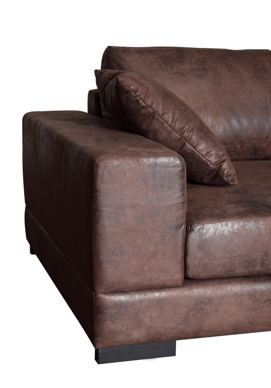 MODELL „ LAZY “ XXL MODERNES ECKSOFA IN VINTAGE LEDER LOOK