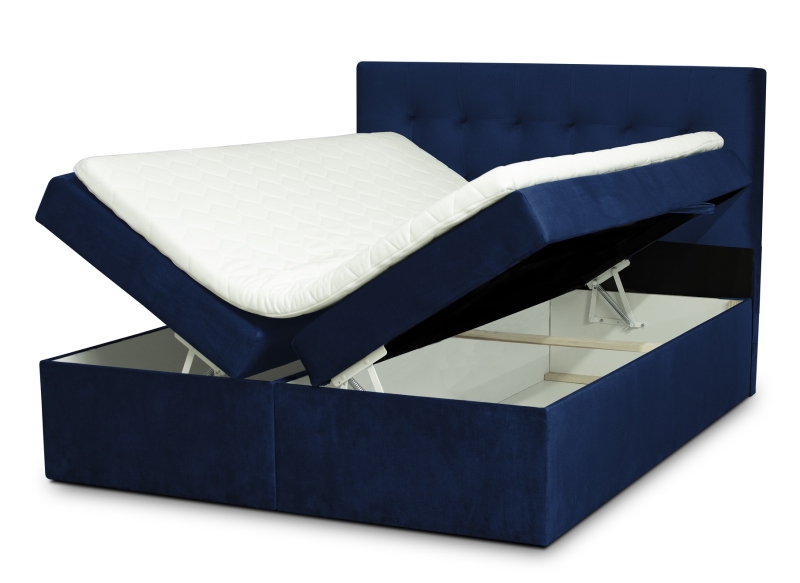 MODELL:  " QUEEN ALEXANDRA" BOXSPRINGBETT MIT TOPPER 160 x 200 & 180 x 200 & 200 x 200 cm IN SAMTSTOFF VELVET PREMIUM