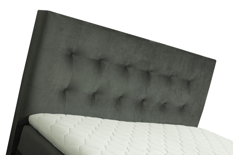 MODELL:  " QUEEN ALEXANDRA" BOXSPRINGBETT MIT TOPPER 160 x 200 & 180 x 200 & 200 x 200 cm IN SAMTSTOFF VELVET PREMIUM