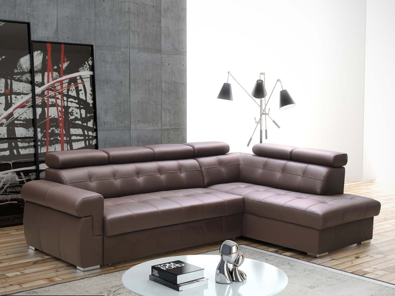 MODELL: "ATLANTIS" ECKSOFA IN L-FORM IN ECHTLEDER !