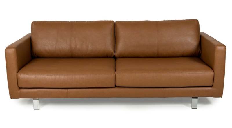 MODELL „BOSTON“ 3 - SITZER SOFA IN LEDER LOOK PREMIUM