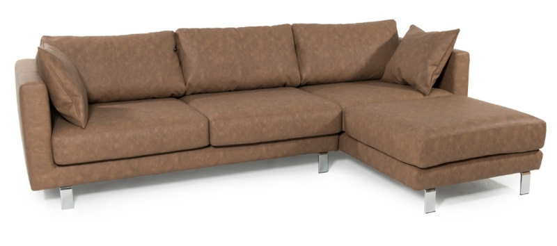 MODELL „BOSTON“ ECKSOFA IN LEDER LOOK PREMIUM