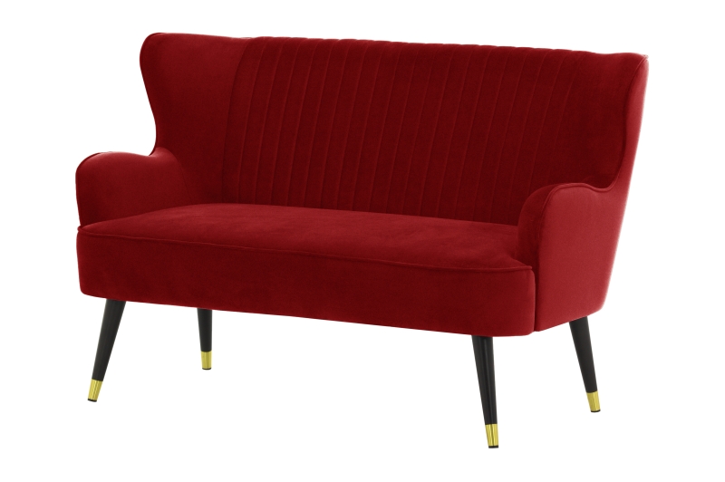 MODELL: GINA 2-SITZER SOFA IN SAMTSTOFF „ VELOURS “ PREMIUM