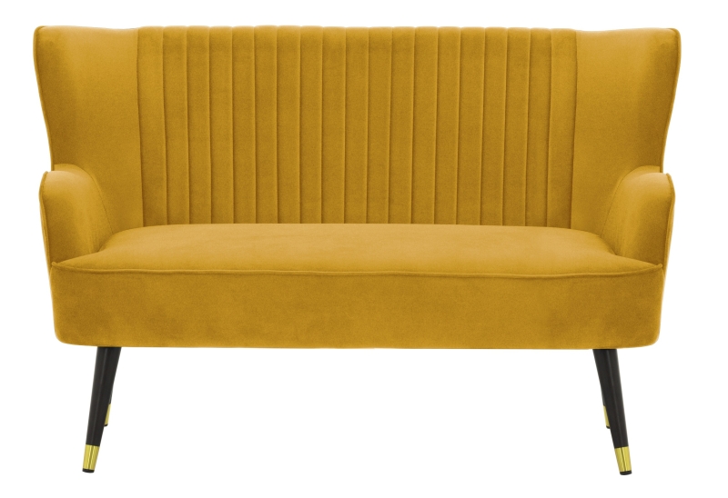 MODELL: GINA 2-SITZER SOFA IN SAMTSTOFF „ VELOURS “ PREMIUM