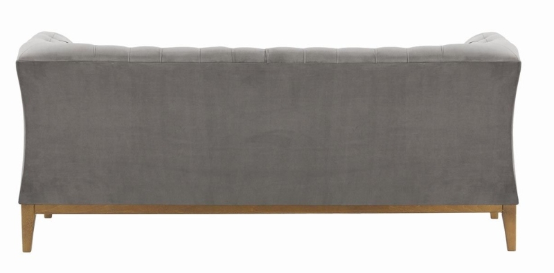 MODELL:  CHESTERFIELD MODERN ART „W“ 2-SITZER SOFA IN SAMTSTOFF „ VELOURS “ PREMIUM