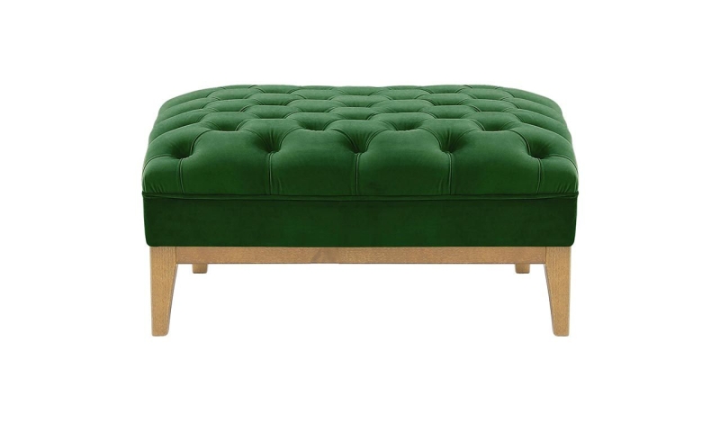 MODELL:  CHESTERFIELD MODERN ART „W“ HOCKER SOFA IN SAMTSTOFF „ VELOURS “ PREMIUM