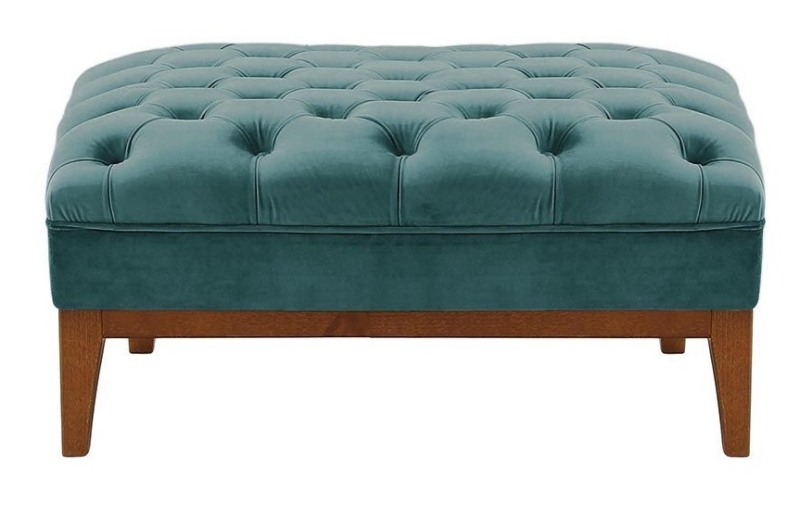 MODELL:  CHESTERFIELD MODERN ART „W“ HOCKER SOFA IN SAMTSTOFF „ VELOURS “ PREMIUM