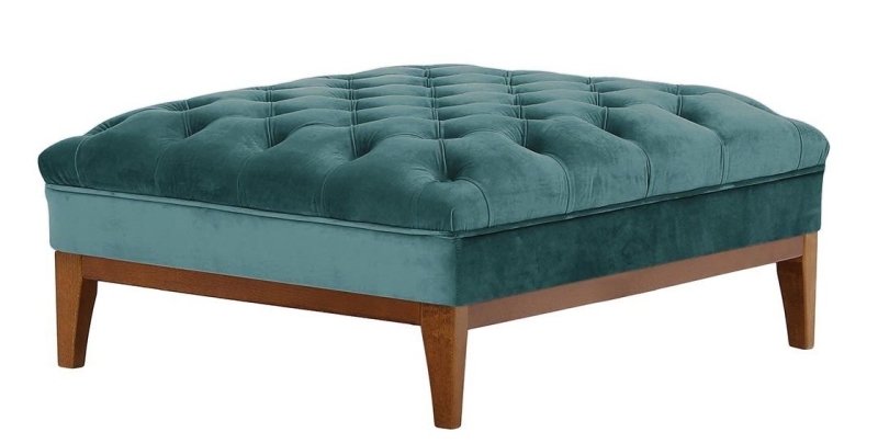 MODELL:  CHESTERFIELD MODERN ART „W“ HOCKER SOFA IN SAMTSTOFF „ VELOURS “ PREMIUM