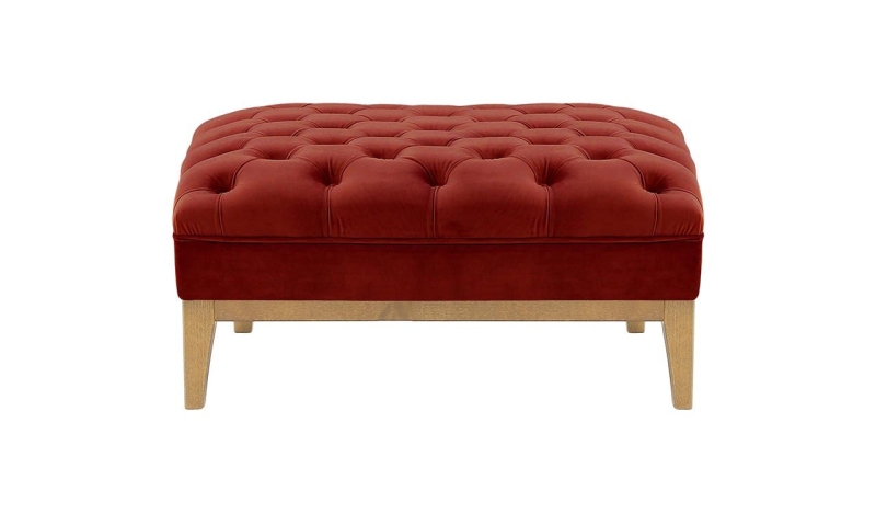 MODELL:  CHESTERFIELD MODERN ART „W“ HOCKER SOFA IN SAMTSTOFF „ VELOURS “ PREMIUM