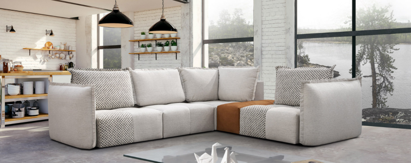 MODELL "DEDA" MODULARES SOFA IN STOFF wie abgebildet !