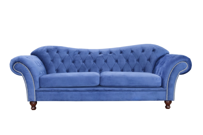 MODELL:  " CHESTERFIELD PRIMADONNA " 3-SITZER SOFA IN SAMTSTOFF VELVET PREMIUM