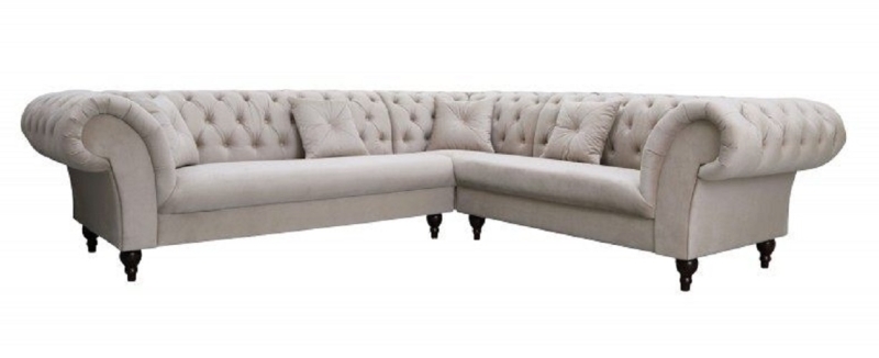 MODELL „CHESTERFIELD MANCHESTER“ ECKSOFA IN SAMTSTOFF VELVET PREMIUM