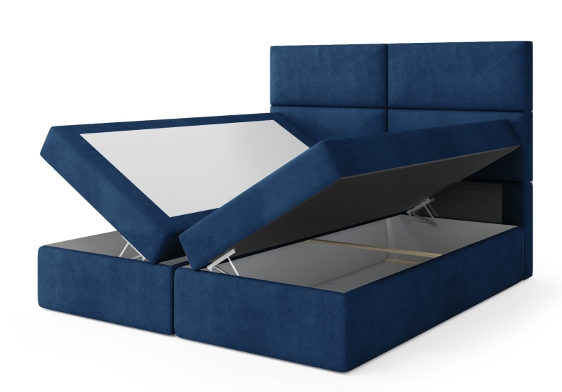 MODELL:  " QUEEN ELEONORE " BOXSPRINGBETT MIT TOPPER 160 x 200 & 180 x 200 & 200 x 200 cm IN SAMTSTOFF VELVET PREMIUM