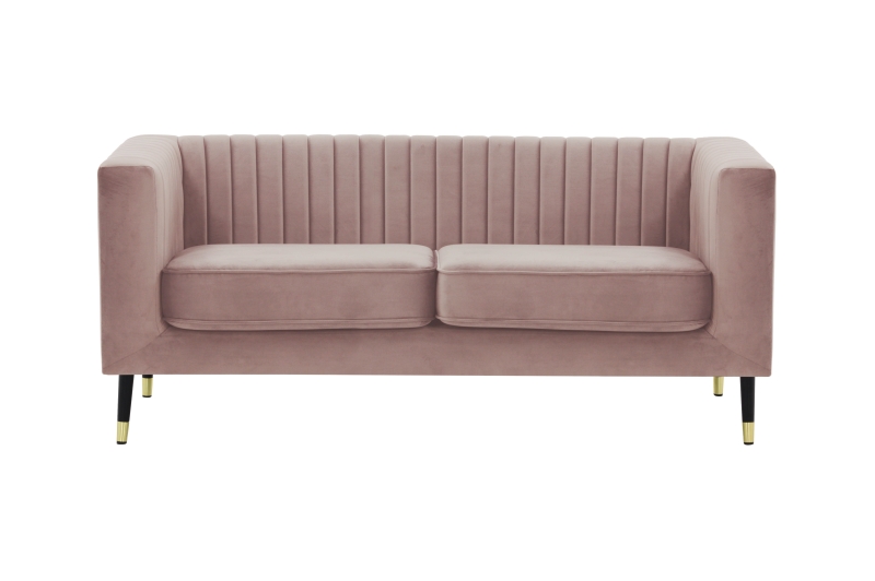 MODELL:  ENYA 2 SITZER SOFA IN SAMTSTOFF „ VELOURS “ PREMIUM