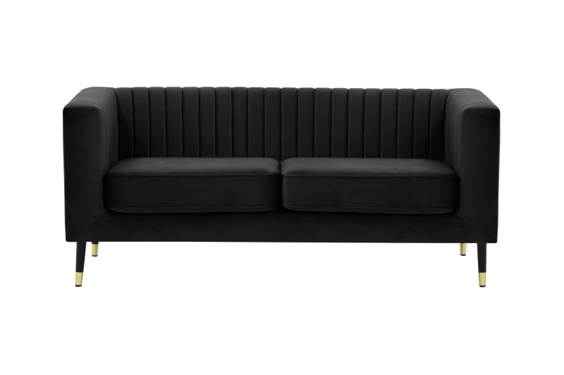 MODELL:  ENYA 2 SITZER SOFA IN SAMTSTOFF „ VELOURS “ PREMIUM