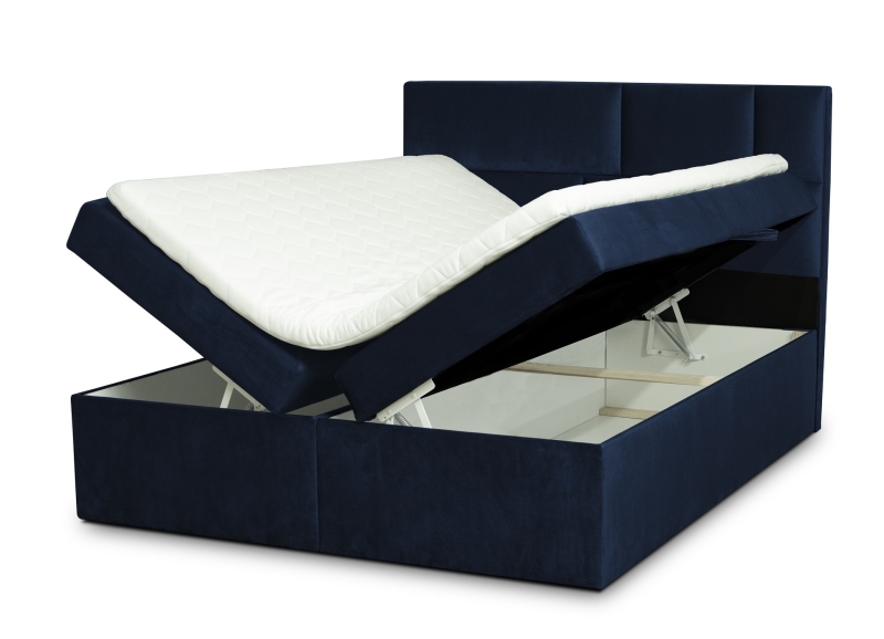 MODELL:  " QUEEN ELIZABETH " BOXSPRINGBETT MIT TOPPER 160 x 200 & 180 x 200 & 200 x 200 cm IN SAMTSTOFF VELVET PREMIUM