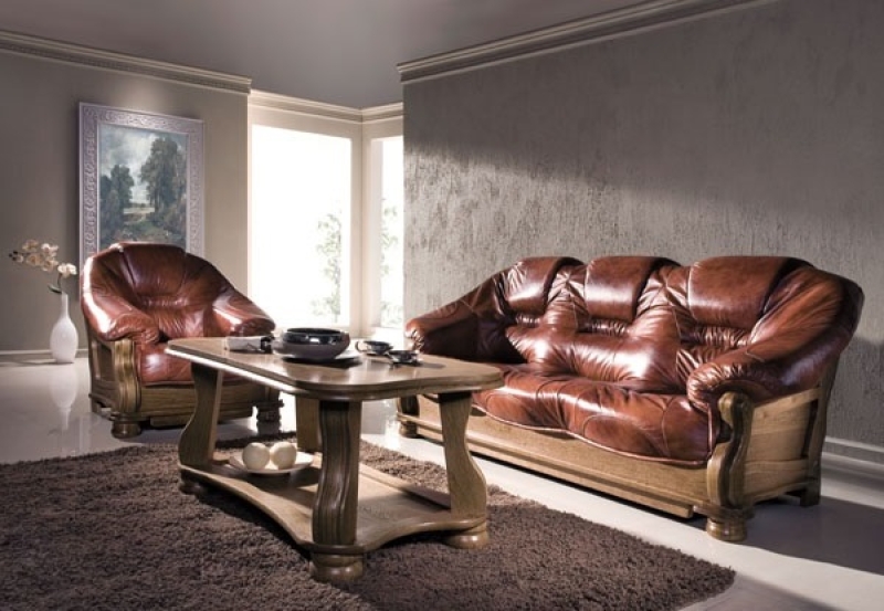 MODELL "JOHN LORD" 3-SITZER SOFA IN ECHTLEDER PREMIUM !