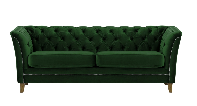 MODELL: "NEW YORK" 3-SITZER SOFA IN SAMTSTOFF „ VELOURS “ PREMIUM