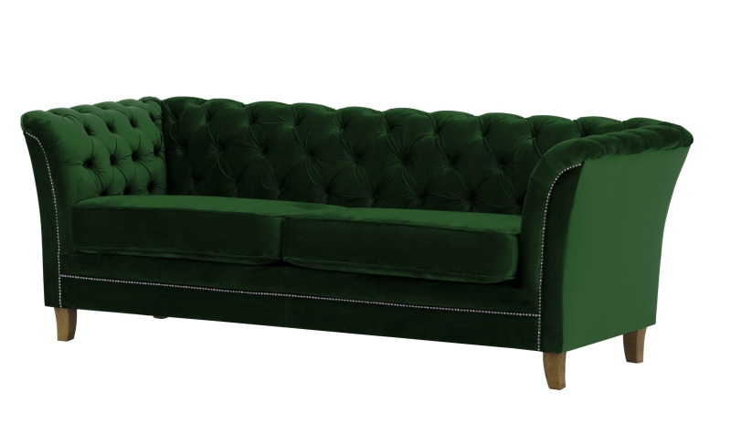 MODELL: "NEW YORK" 3-SITZER SOFA IN SAMTSTOFF „ VELOURS “ PREMIUM