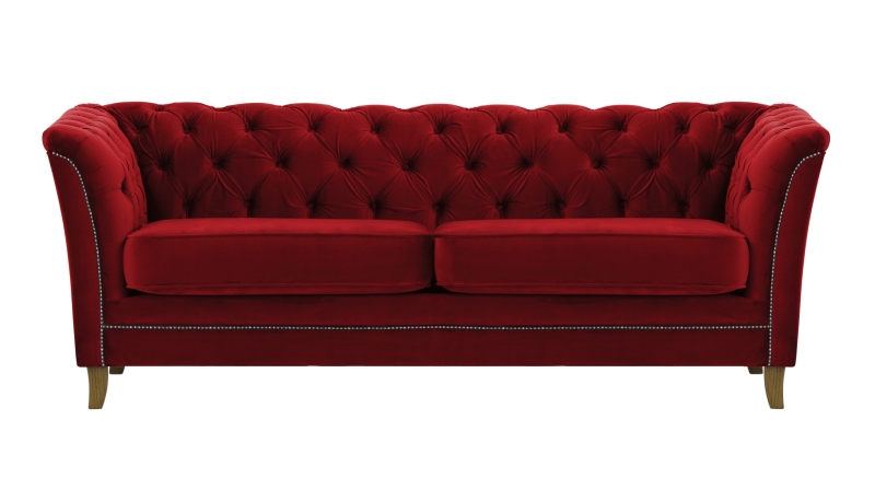 MODELL: "NEW YORK" 3-SITZER SOFA IN SAMTSTOFF „ VELOURS “ PREMIUM