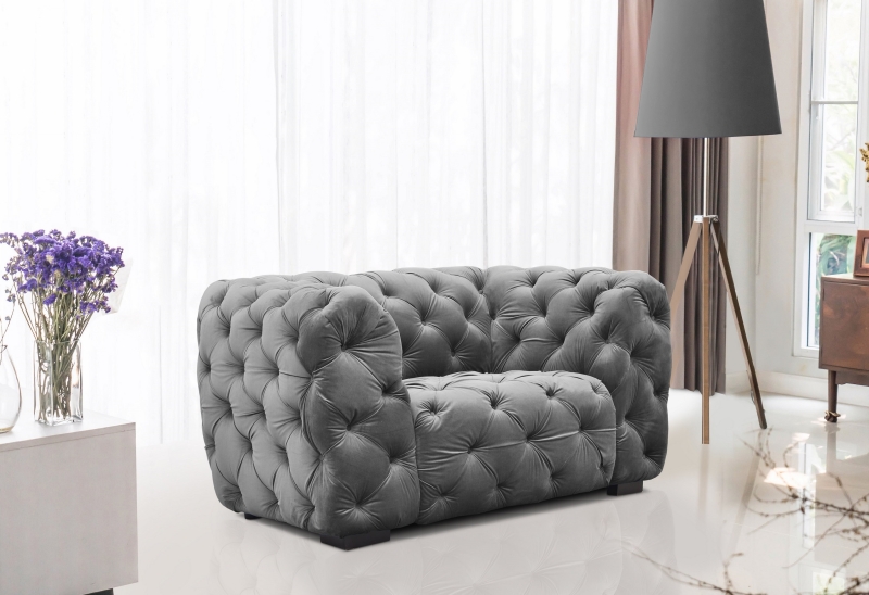 MODELL "CHESTERFIELD MAJESTIC" SESSEL IN SAMTSTOFF VELVET wie abgebildet !