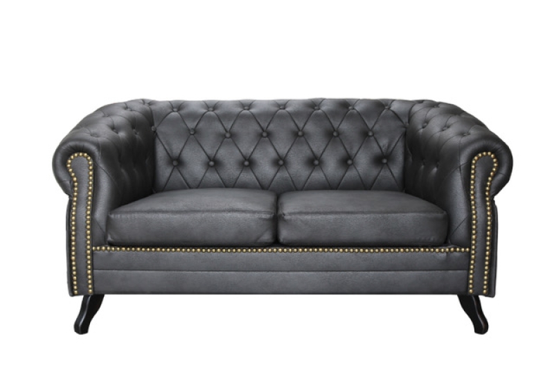 MODELL:  " CHESTERFIELD ROYCE " 2 - SITZER SOFA IN LEDER LOOK PREMIUM