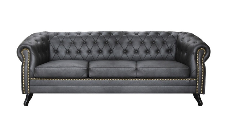 MODELL:  " CHESTERFIELD ROYCE " 3- SITZER SOFA IN LEDER LOOK PREMIUM