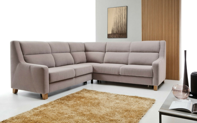 MODELL " WAY", MODULARES ECKSOFA IN STOFF ( ORION , freie Farbwahl) !