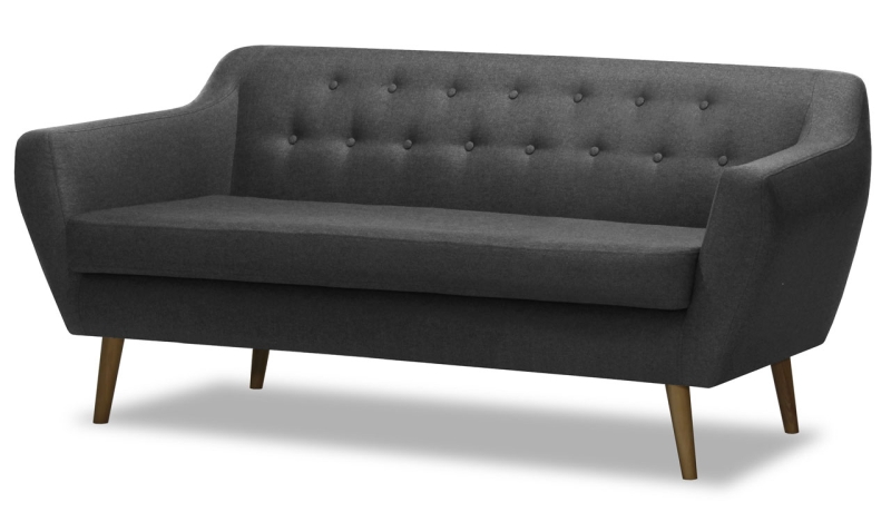 MODELL: "APPLE" 3-SITZER SOFA IN SAMTSTOFF „ VELOURS “ PREMIUM