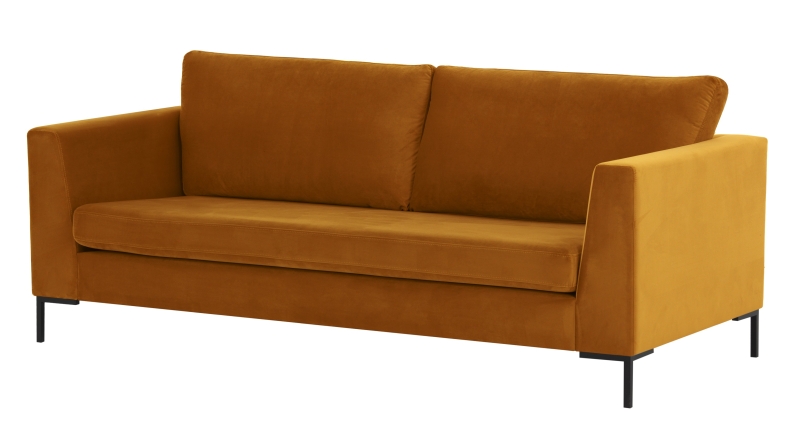 MODELL: "FLOYD" 3-SITZER SOFA IN SAMTSTOFF „ VELOURS “ PREMIUM