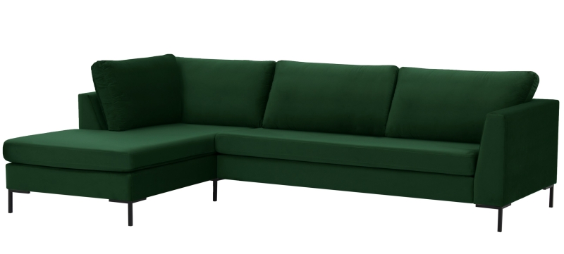 MODELL: "FLOYD" ECKSOFA IN SAMTSTOFF „ VELOURS “ PREMIUM