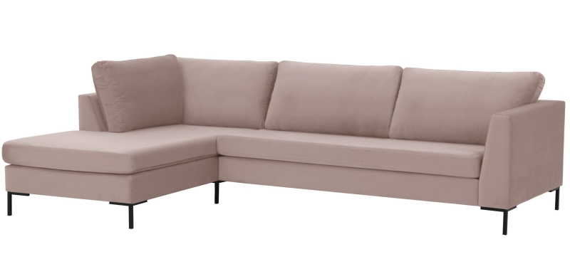 MODELL: "FLOYD" ECKSOFA IN SAMTSTOFF „ VELOURS “ PREMIUM