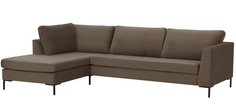 MODELL: "FLOYD" ECKSOFA IN SAMTSTOFF „ VELOURS “ PREMIUM