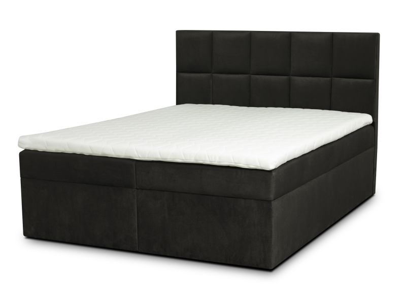 MODELL:  " QUEEN VICTORIA " BOXSPRINGBETT MIT TOPPER 160 x 200 & 180 x 200 & 200 x 200 cm IN SAMTSTOFF VELVET PREMIUM