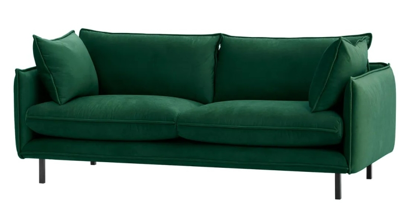 MODELL:  VICTORIA 3-SITZER SOFA IN SAMTSTOFF „ KRONOS “