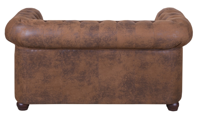 MODELL:  " CHESTERFIELD “ 2 - SITZER SOFA IN VINTAGE WILDLEDER LOOK PREMIUM