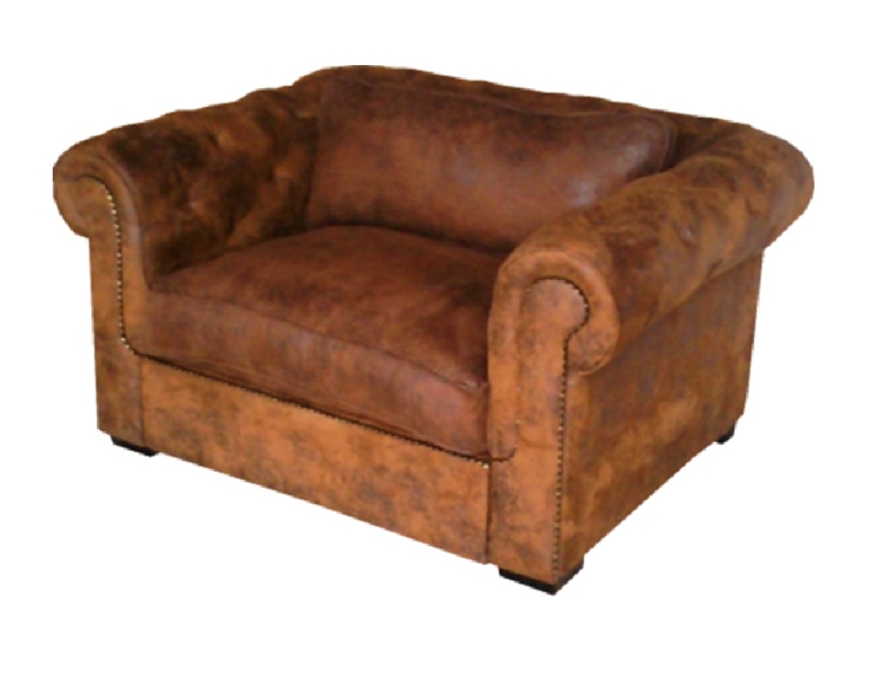 MODEL „CHESTERFIELD WINDSOR PREMIUM XXL“ SESSEL IN VINTAGE WILDLEDER LOOK