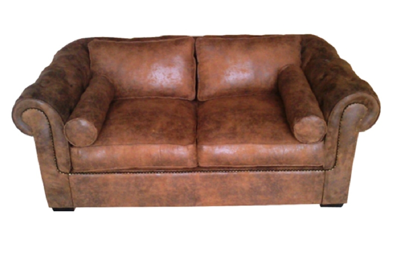 MODEL „CHESTERFIELD WINDSOR PREMIUM XXL“ 2 - SITZER SOFA IN VINTAGE WILDLEDER LOOK