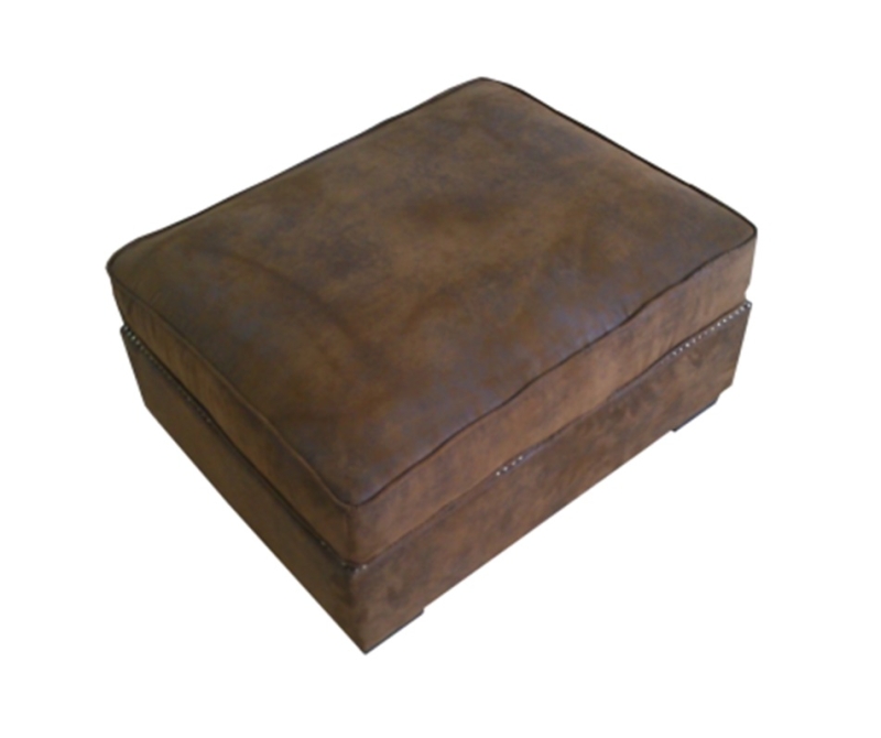 MODEL „CHESTERFIELD WINDSOR PREMIUM XXL“ HOCKER IN VINTAGE WILDLEDER LOOK