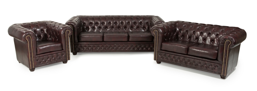 MODELL " CHESTERFIELD" SESSEL IN LEDER LOOK PREMIUM