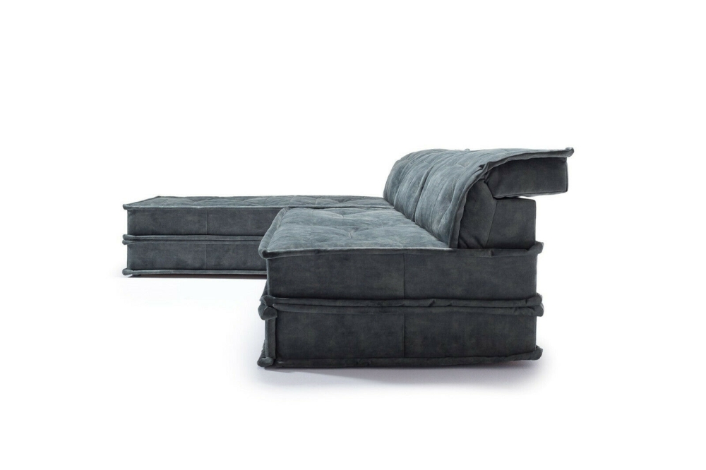 MODELL "FREAKY HOLLYWOOD", MODULARES ECKSOFA IN STOFF ( MONOLITH , freie Farbwahl ) !